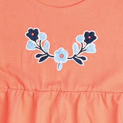 Blue Flowers-Sleeveless Dress