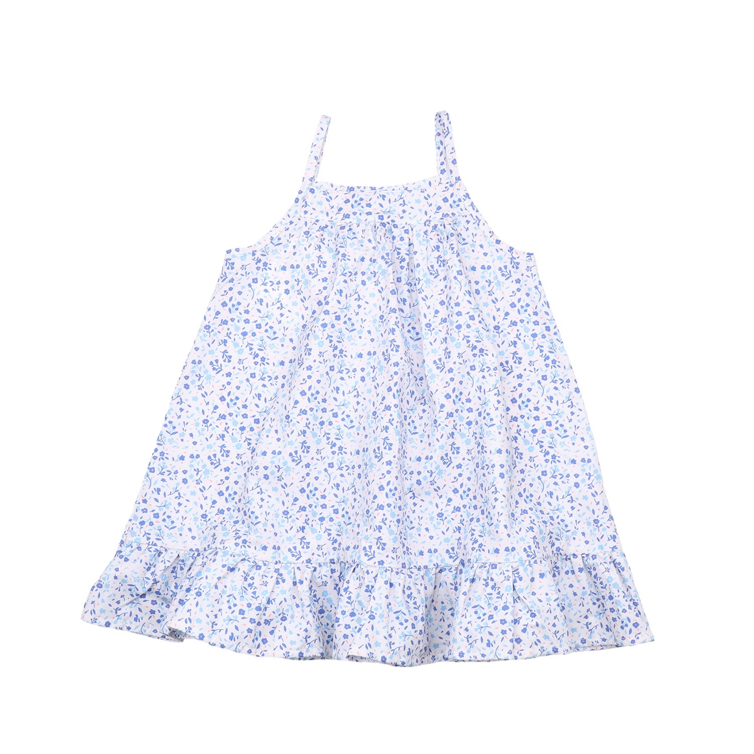 Blue Flowers Strap Dress