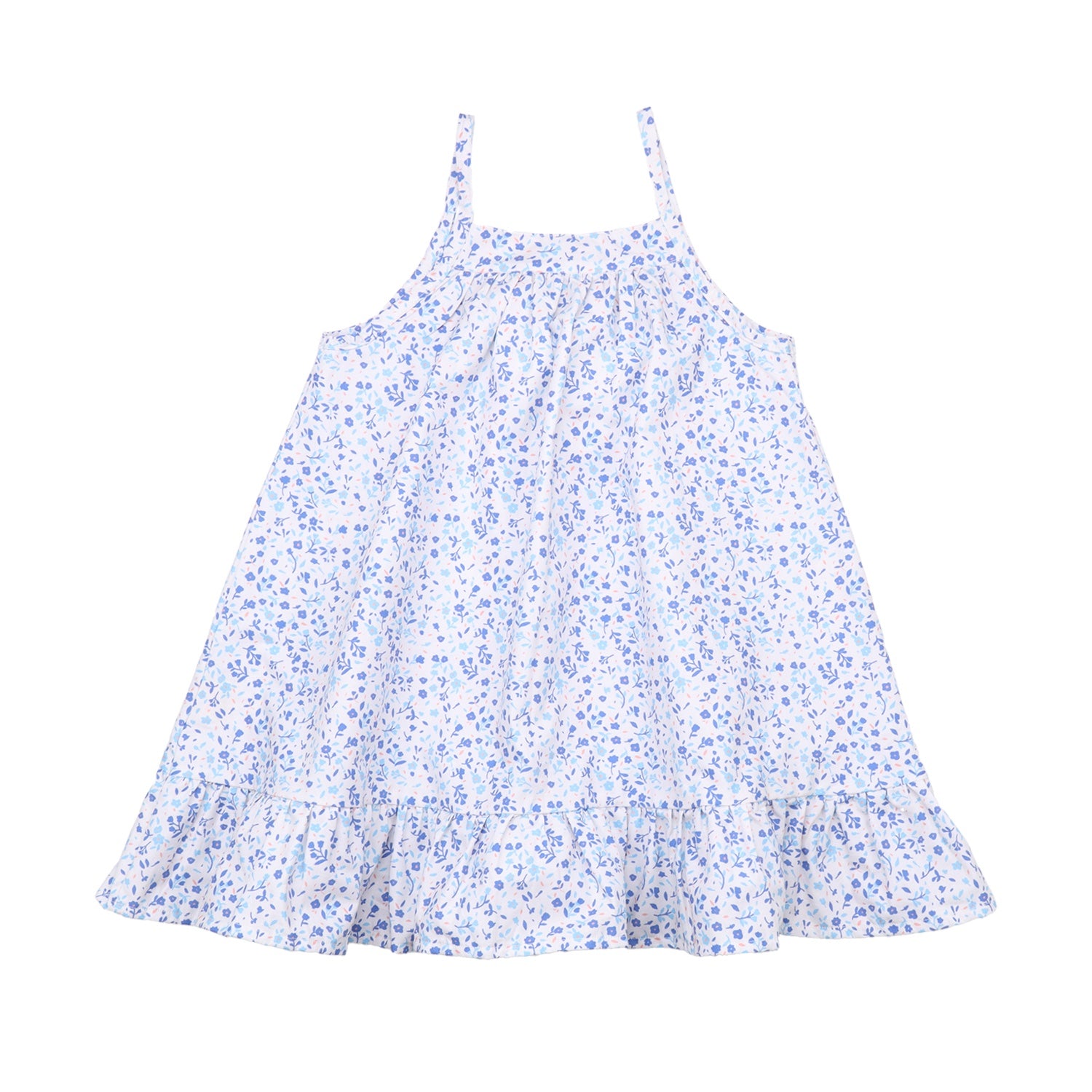 Blue Flowers Strap Dress
