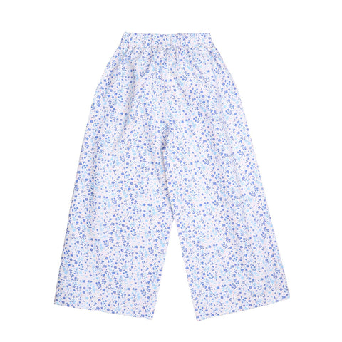 Blue Flowers-Trousers