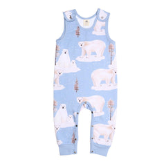 Sleeveless romper made of cotton (organic)