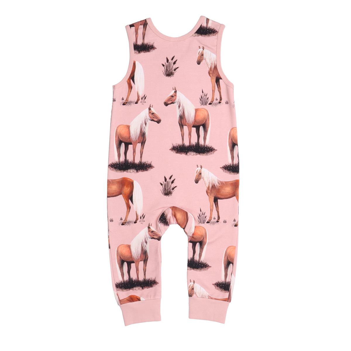 Sleeveless romper made of cotton (organic)