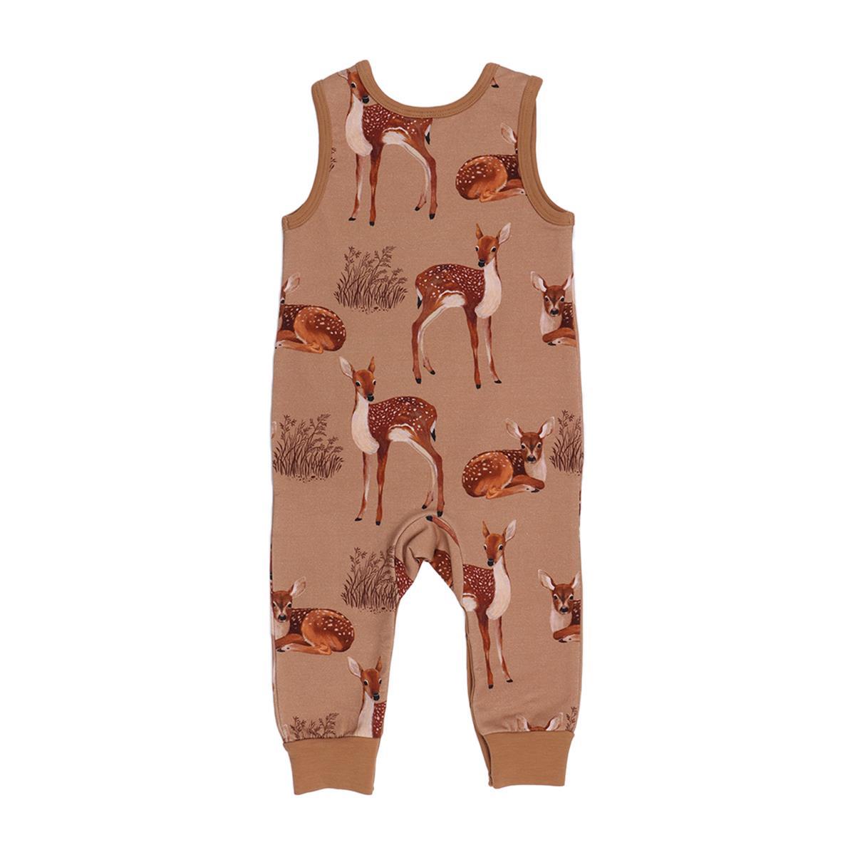 Sleeveless romper made of cotton (organic)