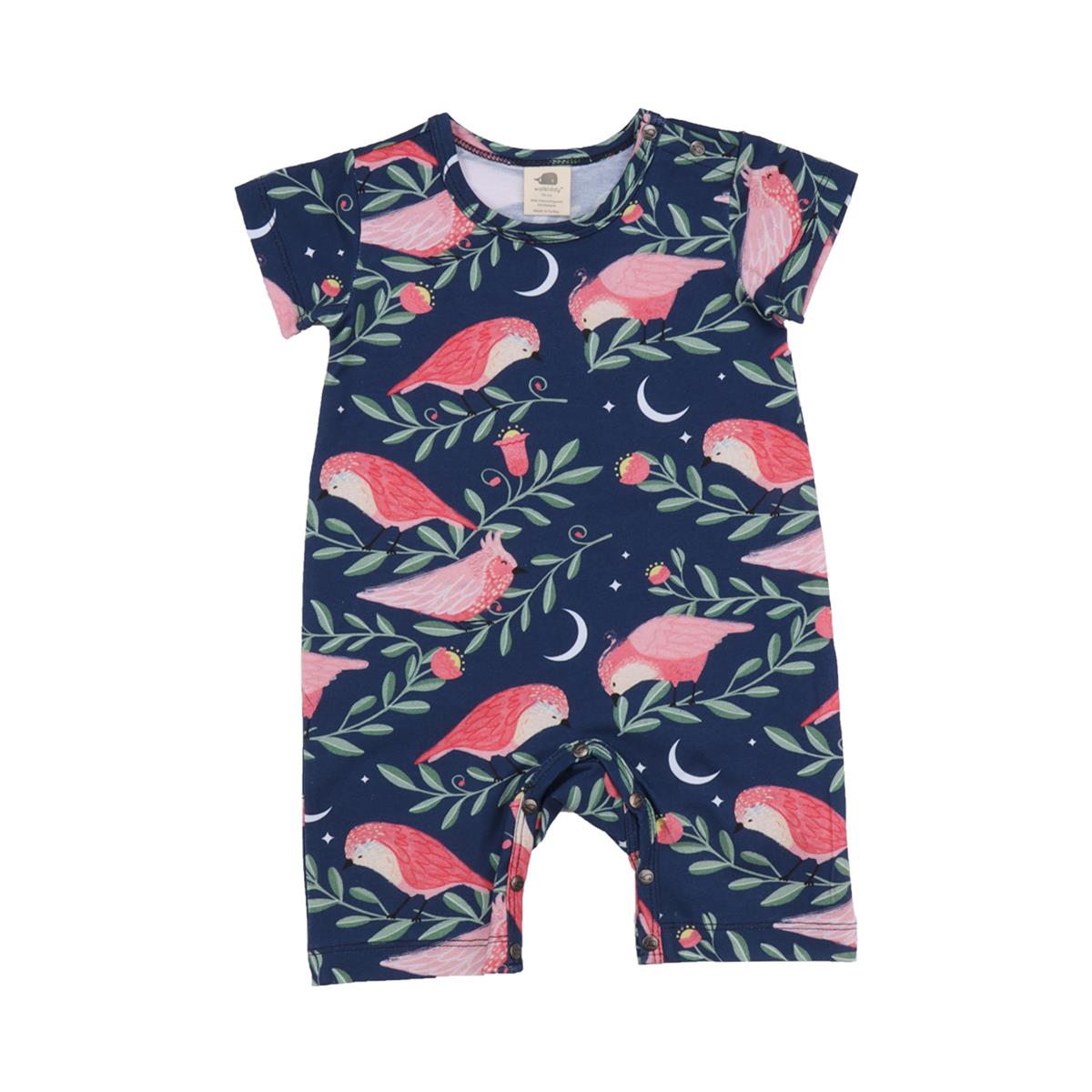 Pinky Birds - Cotton (Organic)