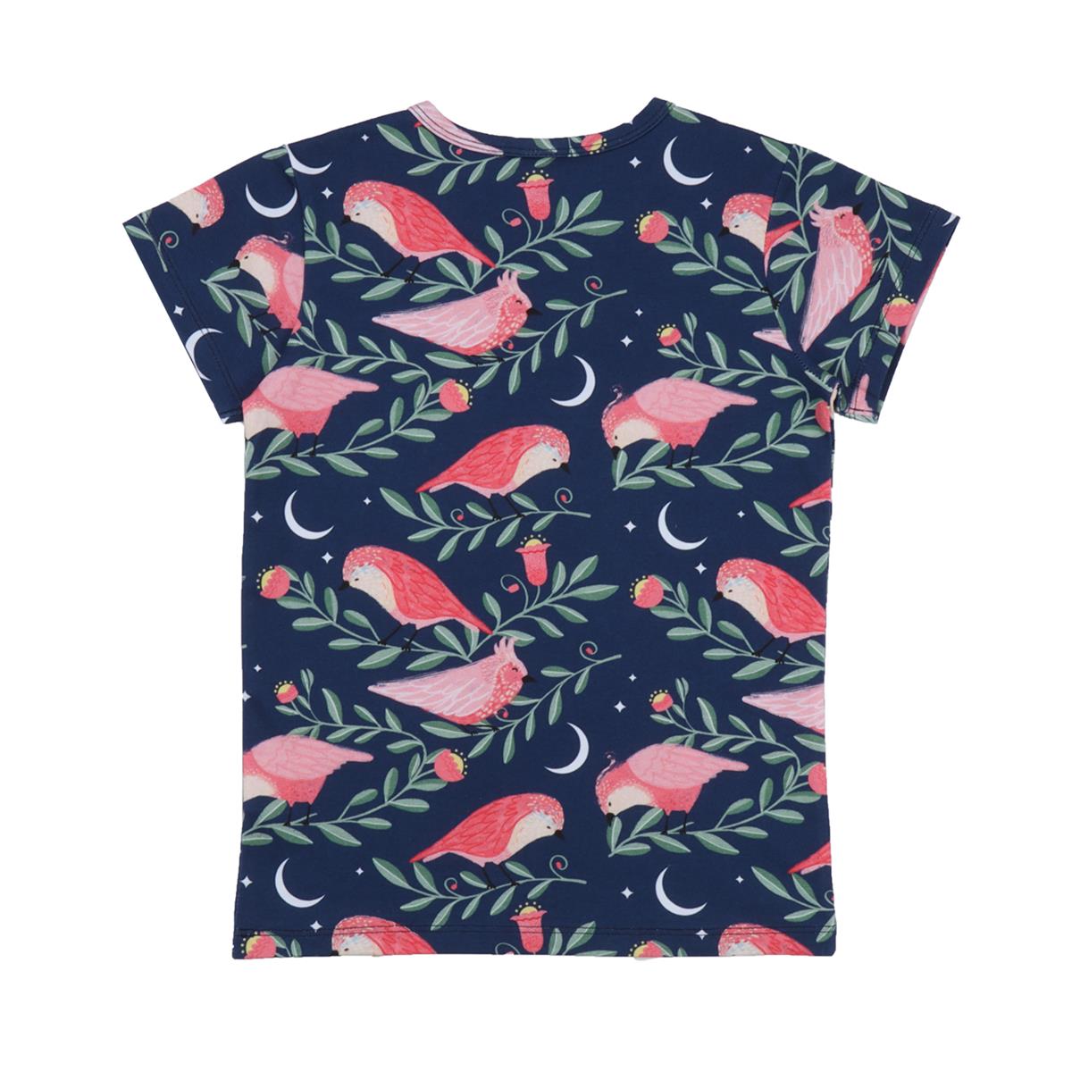 Pinky Birds - Cotton (Organic)