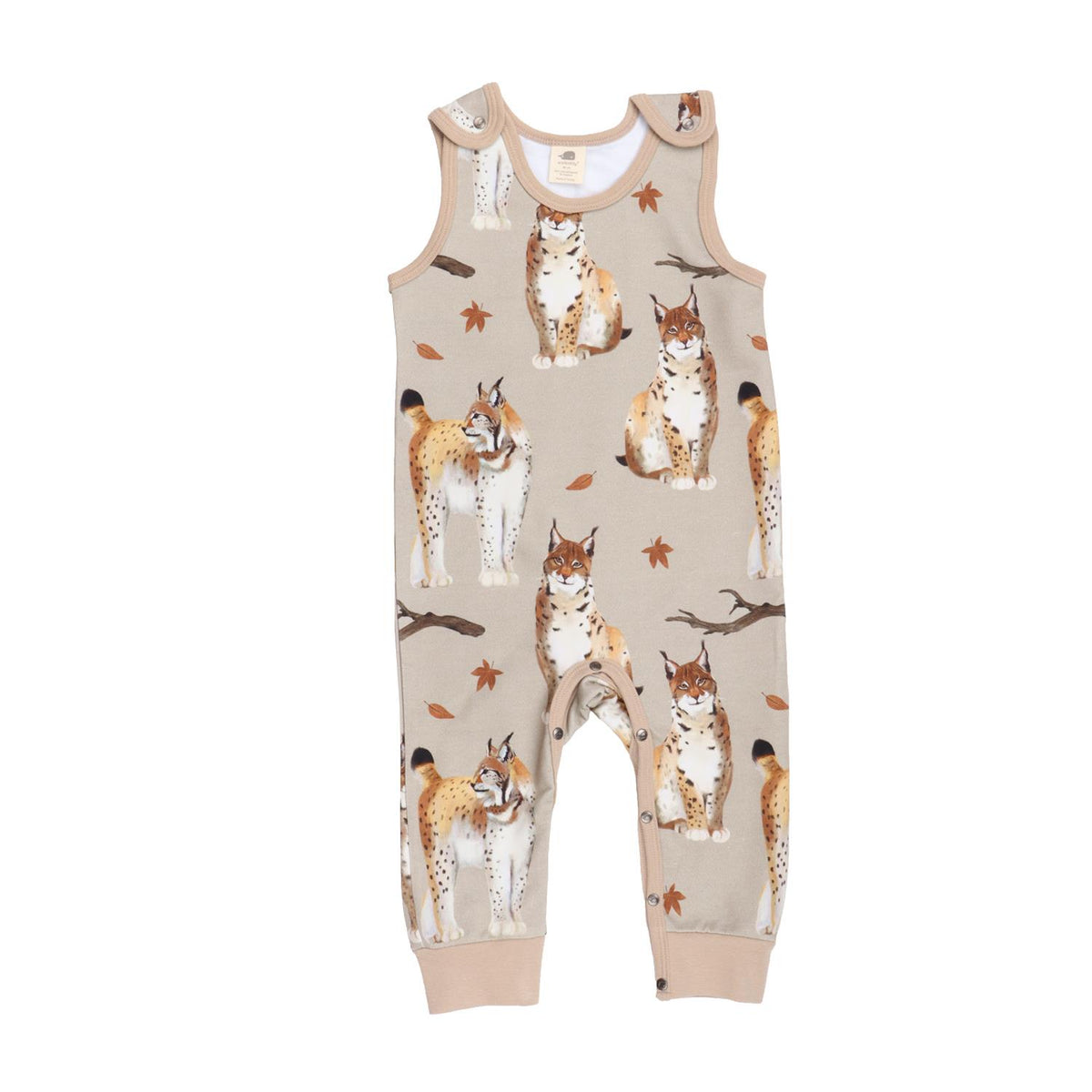 Sleeveless romper made of cotton (organic)