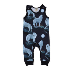 Sleeveless romper made of cotton (organic)