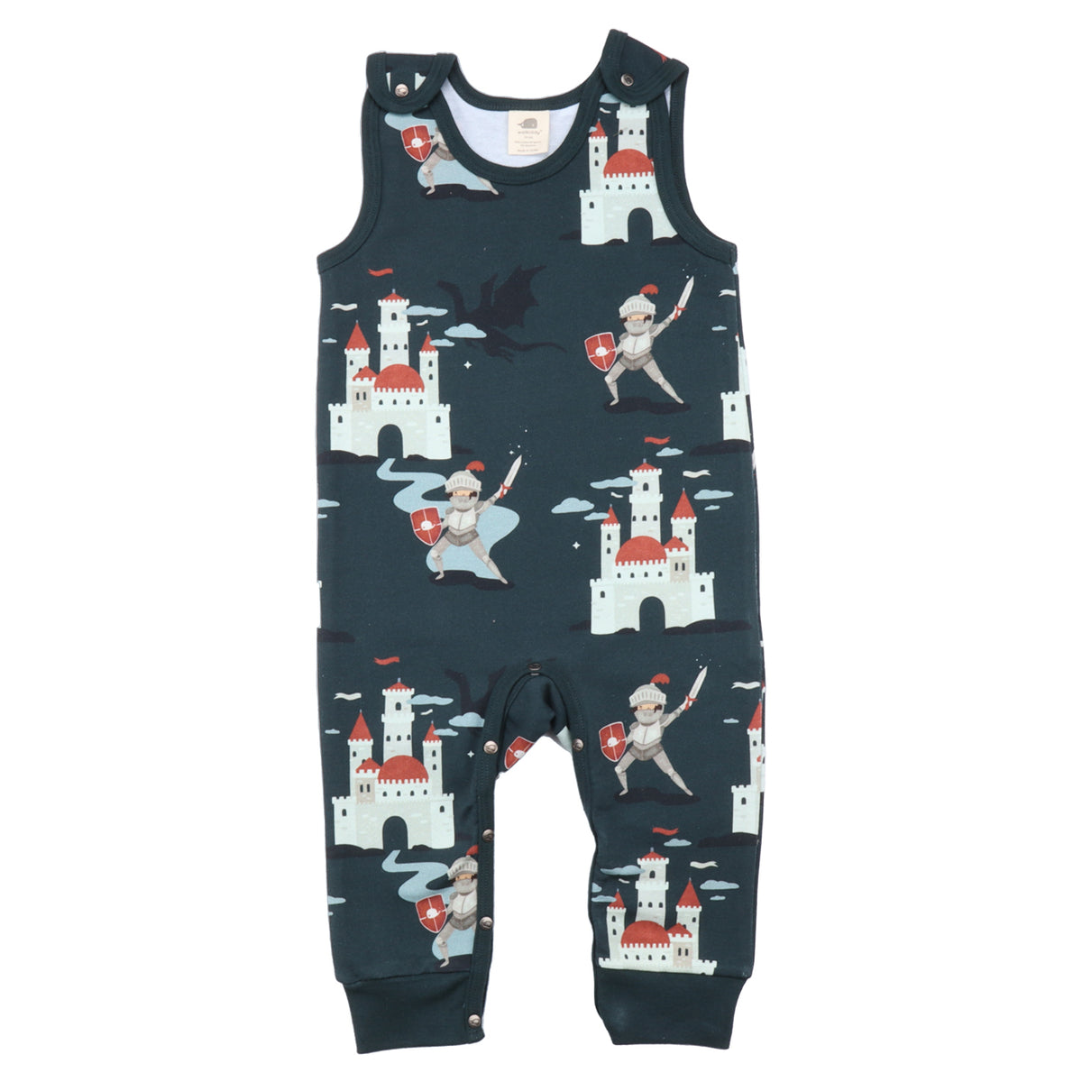 Sleeveless romper made of cotton (organic)