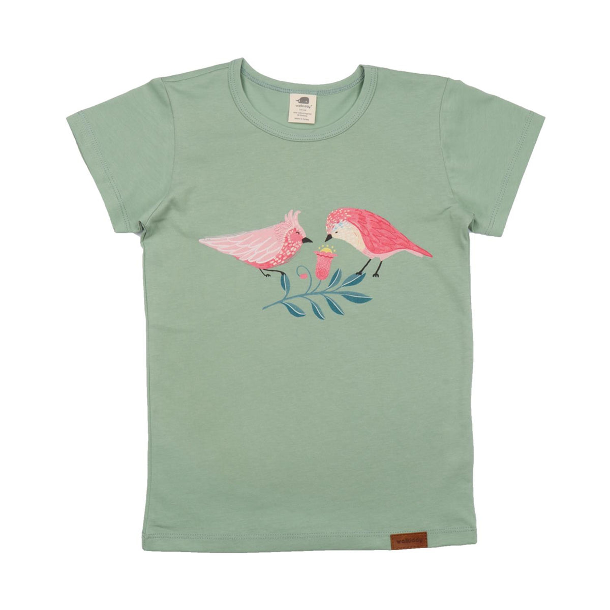 Pinky Birds - coton (biologique)