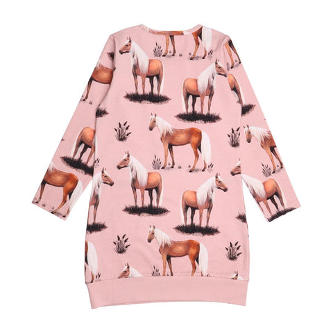 Langarm Kleid aus Baumwolle (Bio)