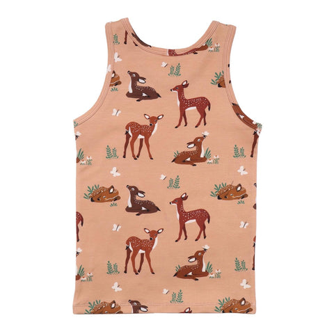 Baby Deers organic cotton undershirt back view from two-pack