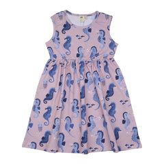 Short sleeve dress made of cotton (organic)