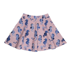 Blue Seahorses Skirt