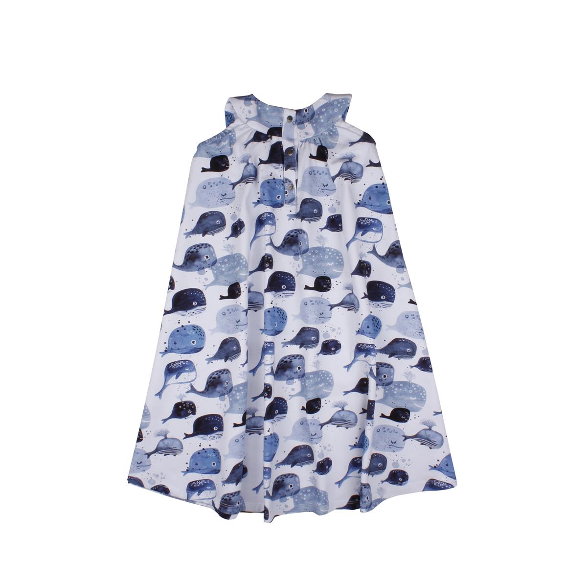 Kurzarm Kleid aus Baumwolle (Bio)