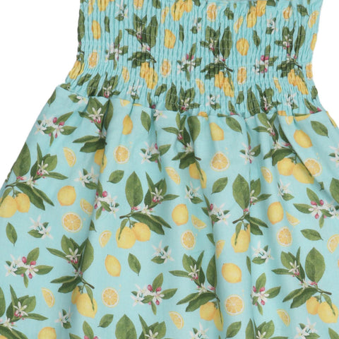 Citrus Bloom-Strap Dress