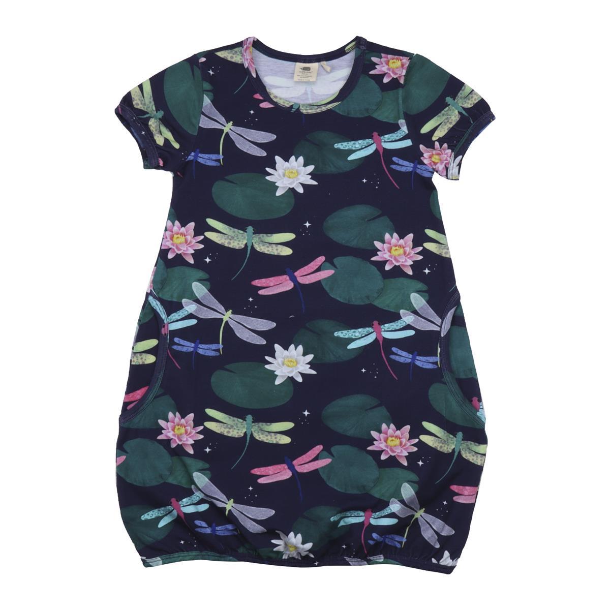 Kurzarm Kleid aus Baumwolle (Bio)