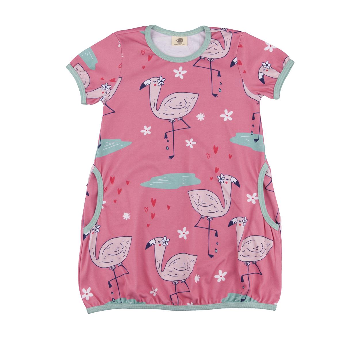 Robe à manches courtes en coton (biologique)