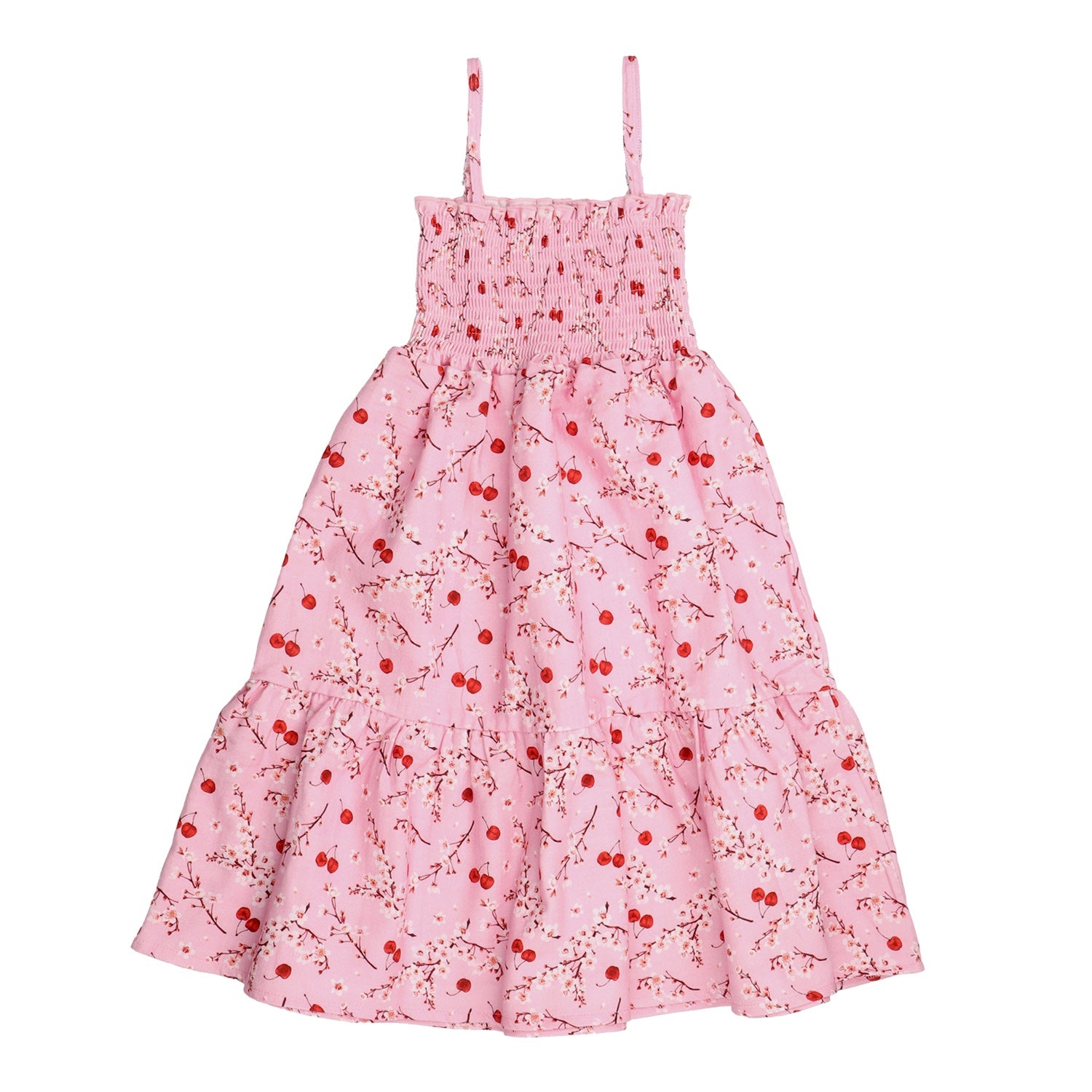 Cherries and Blossoms-Strap Dress