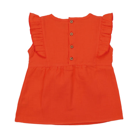 Coral Bloom-Blouse Top