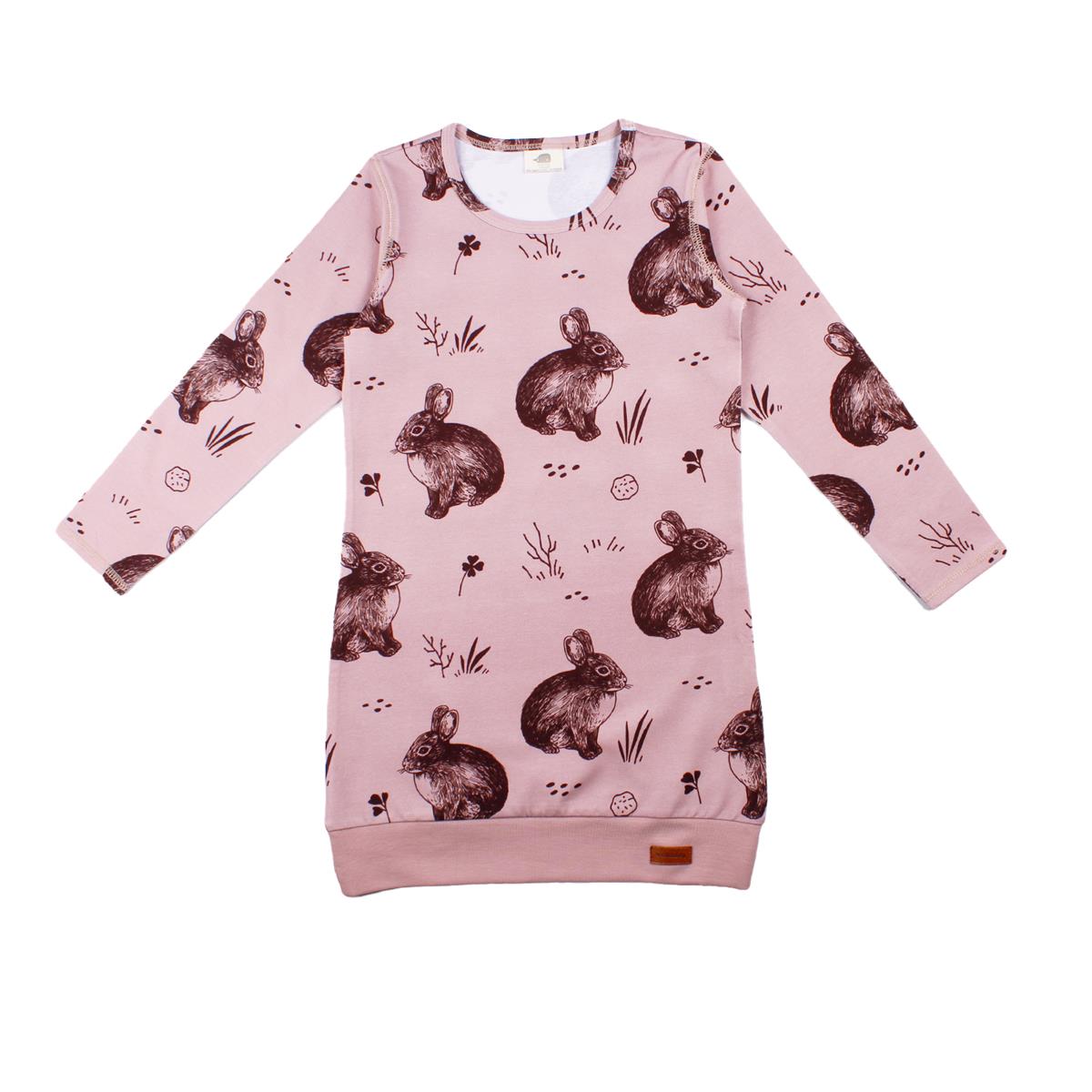 Langarm Kleid aus Baumwolle (Bio)