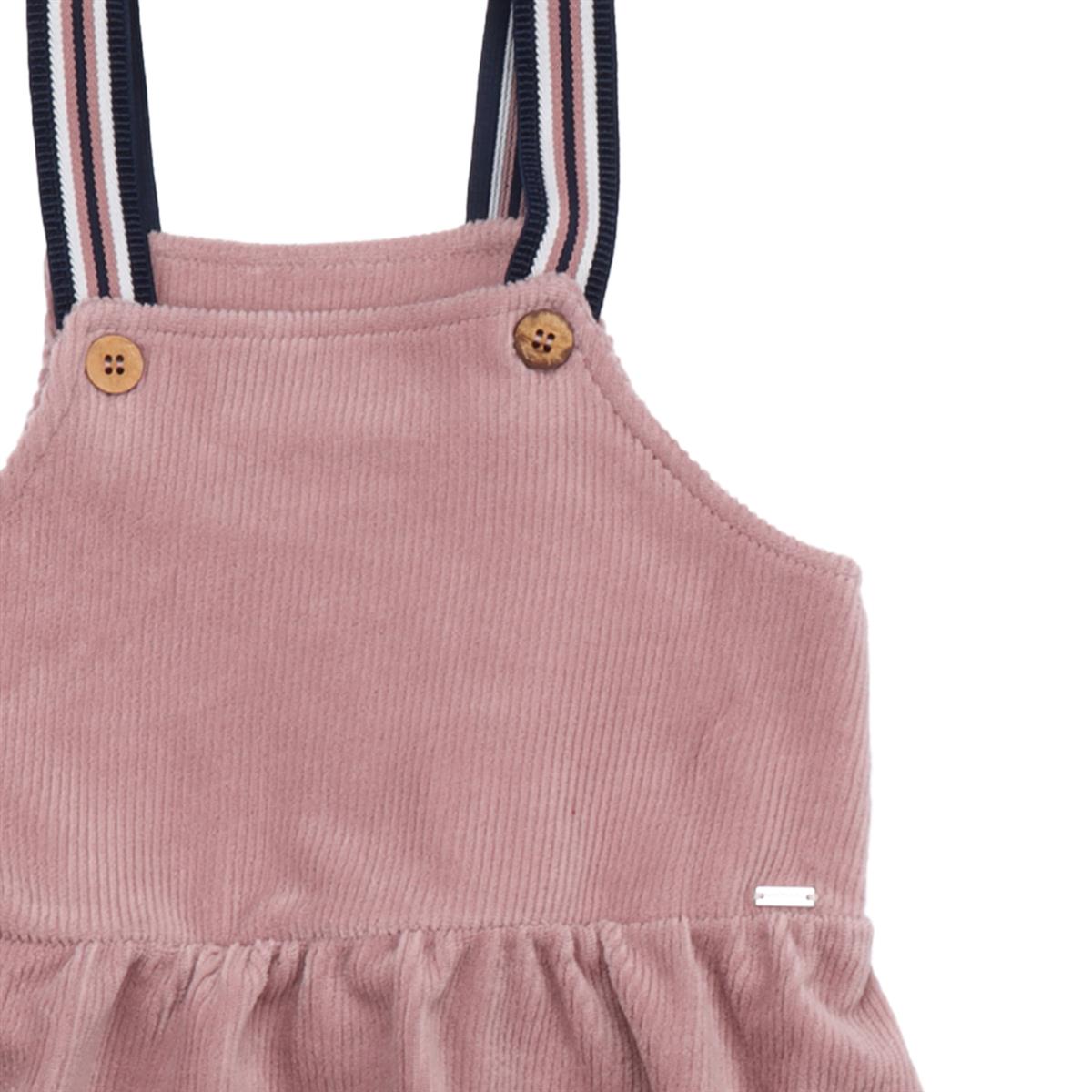 Corduroy Pink - Pinafore Dress
