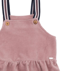 Corduroy Pink - Pinafore Dress