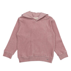 Corduroy Pink Hoodie