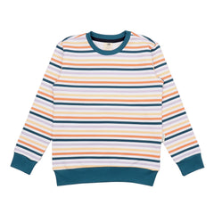 Renkli Çizgili Sweatshirt