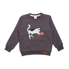 Pullover sweatshirt made of cotton (organic)