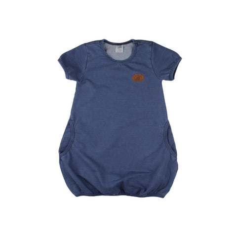 Kurzarm Kleid aus Jeans (baumwolle bio)