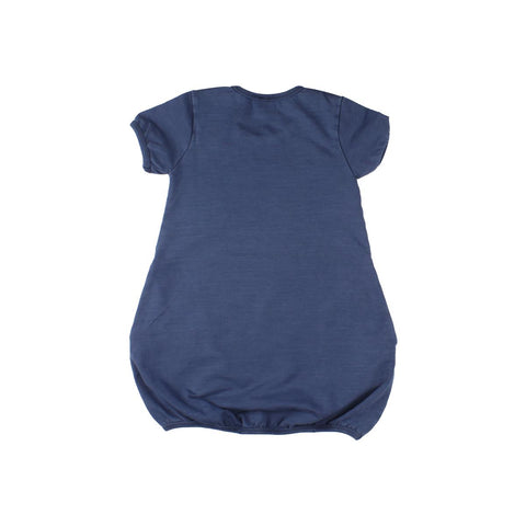 Kurzarm Kleid aus Jeans (baumwolle bio)