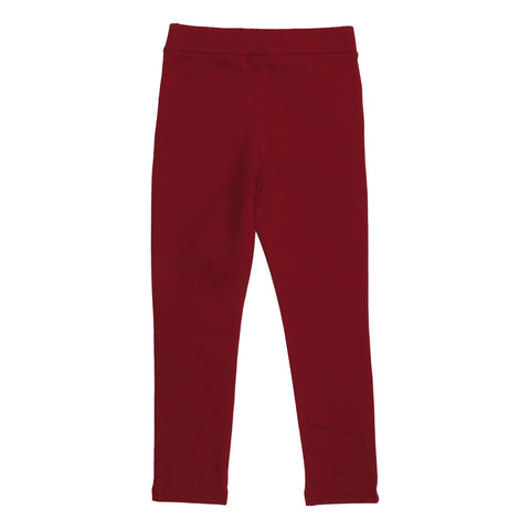 Burgundy-Sweat Leggings 98