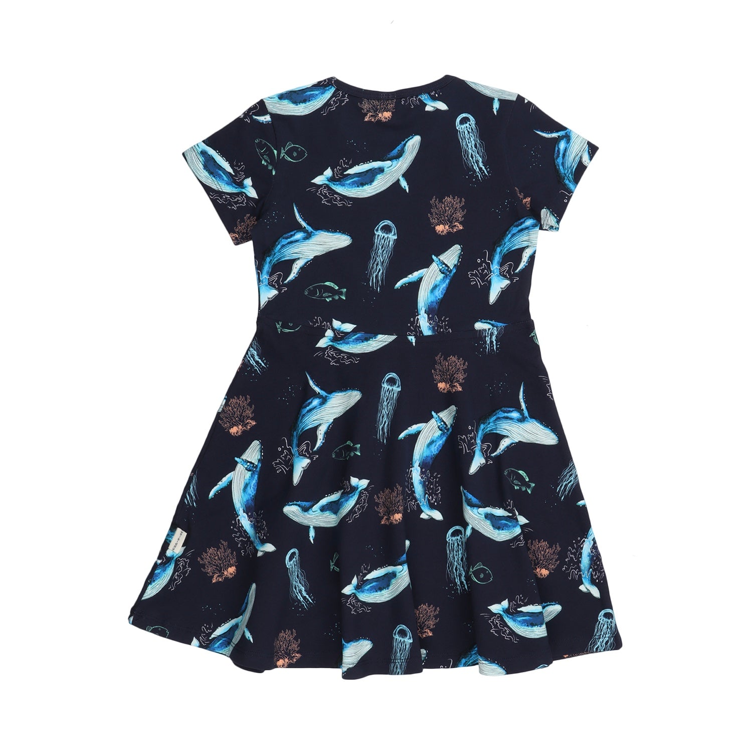 The Dancing Whales Flared Dress