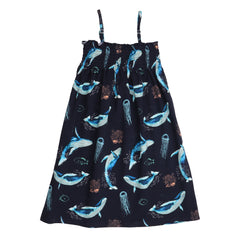 The Dancing Whales strap dress
