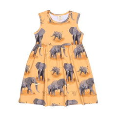 Kurzarm Kleid aus Baumwolle (Bio)