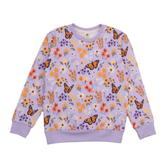 Çiçekler ve Kelebekler sweatshirt