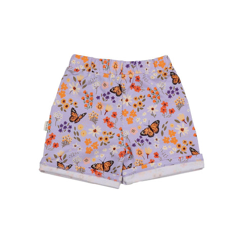 Flowers and Butterflies-Shorts