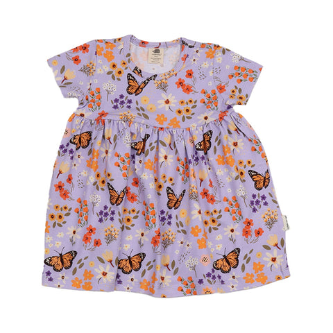 Flowers and Butterflies-Babydoll Dress