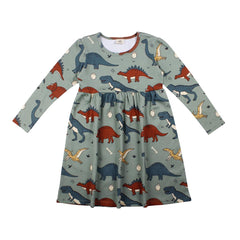 Langarm Kleid aus Baumwolle (Bio)