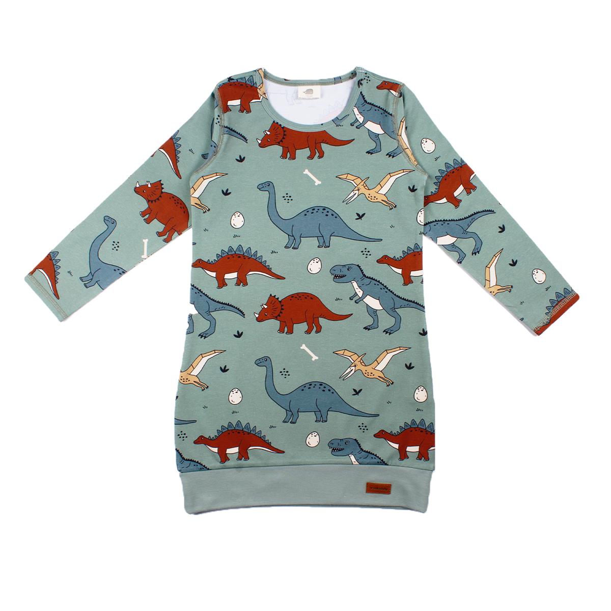 Langarm Kleid aus Baumwolle (Bio)