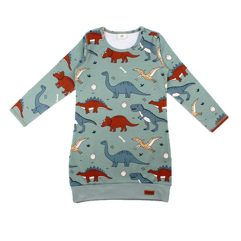 Langarm Kleid aus Baumwolle (Bio)