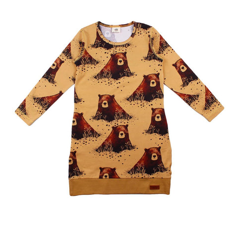 Langarm Kleid aus Baumwolle (Bio)
