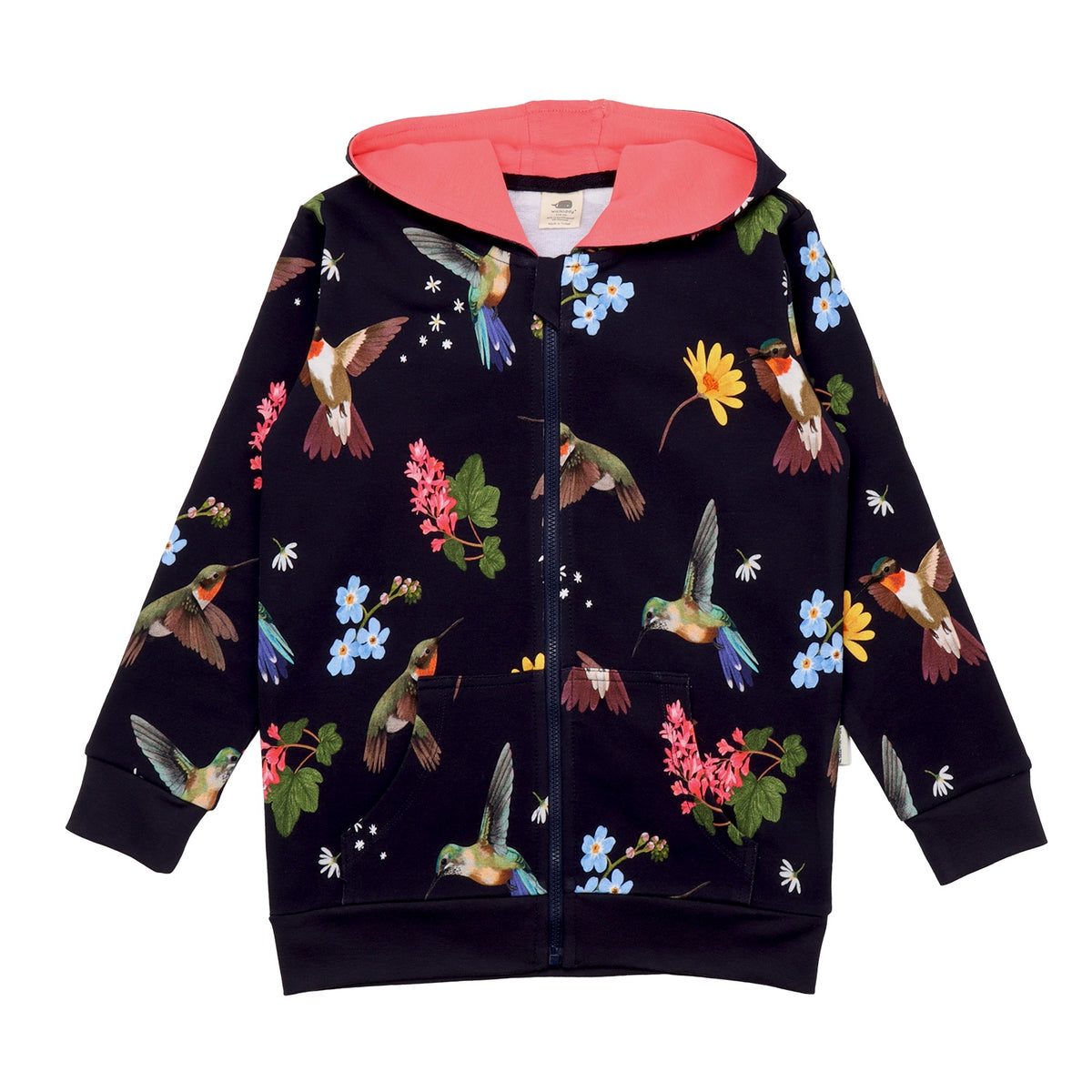 Hummingbirds Around Flowers-Sweat Jacket