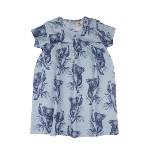 Kurzarm Kleid aus Baumwolle (Bio)