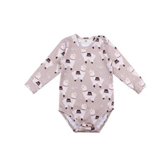 Langarm Body aus Baumwolle (Bio)