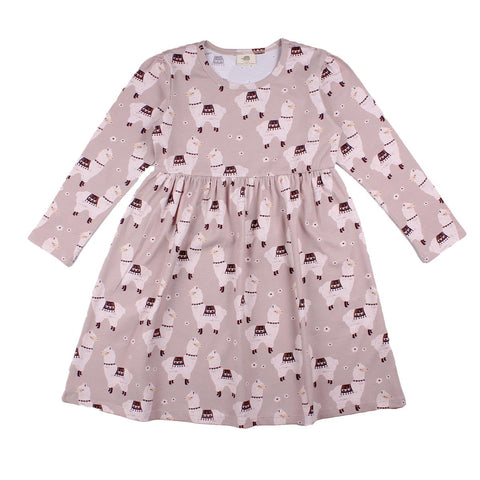 Langarm Kleid aus Baumwolle (Bio)