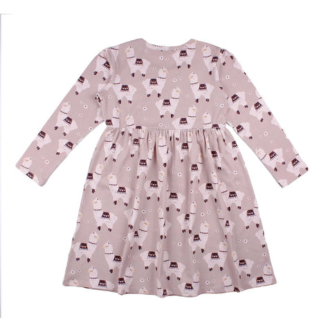 Langarm Kleid aus Baumwolle (Bio)