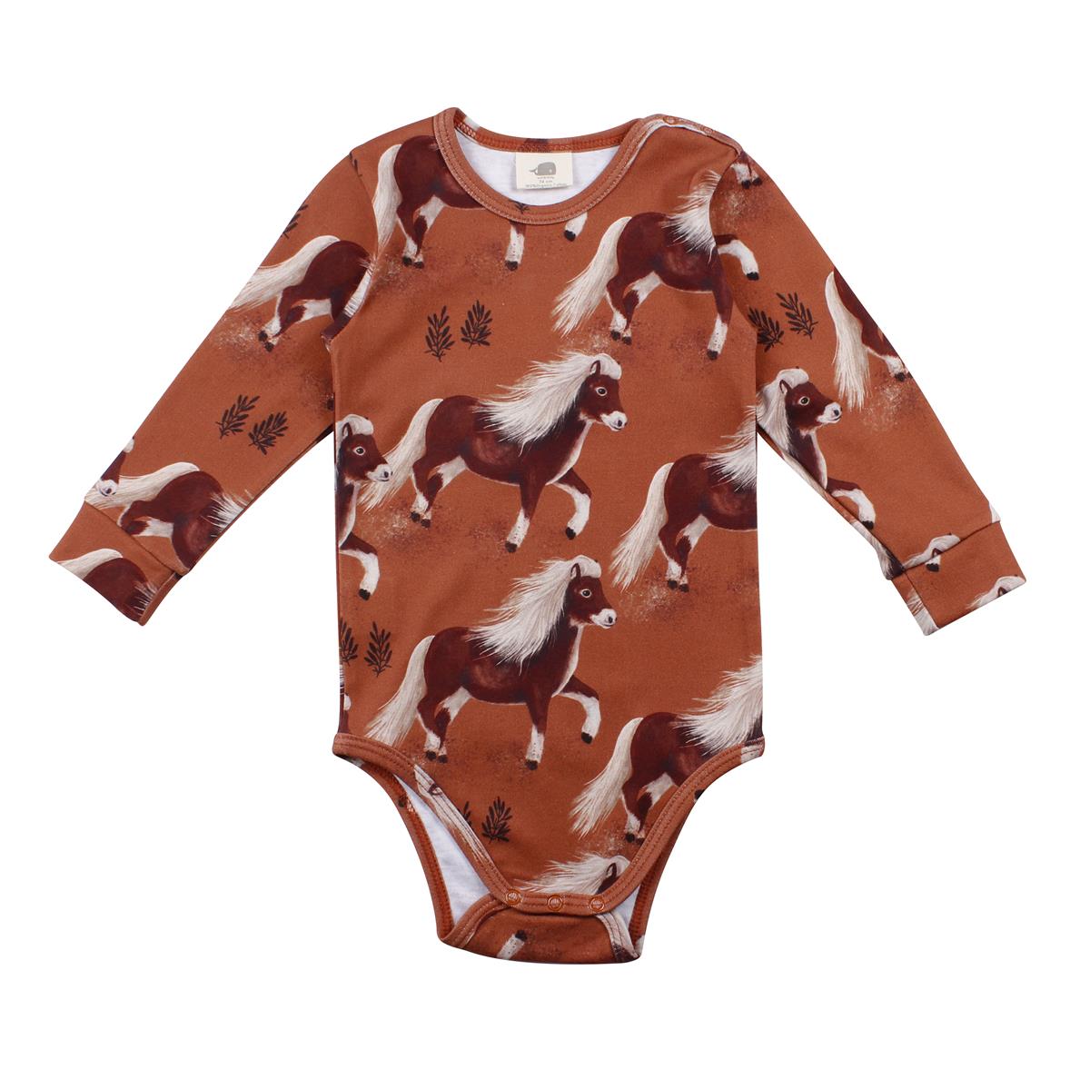 Langarm Body aus Baumwolle (Bio)