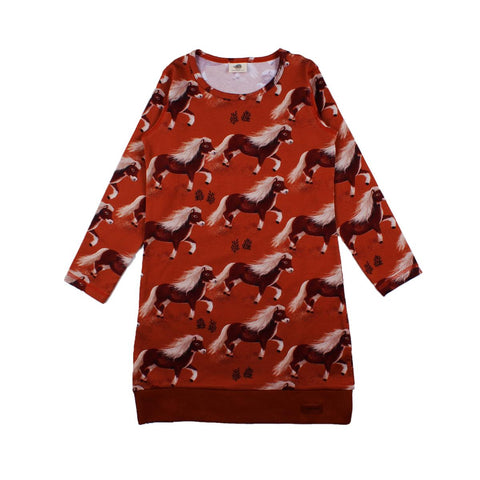 Langarm Kleid aus Baumwolle (Bio)