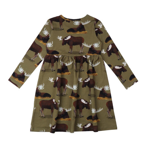 Langarm Kleid aus Baumwolle (Bio)